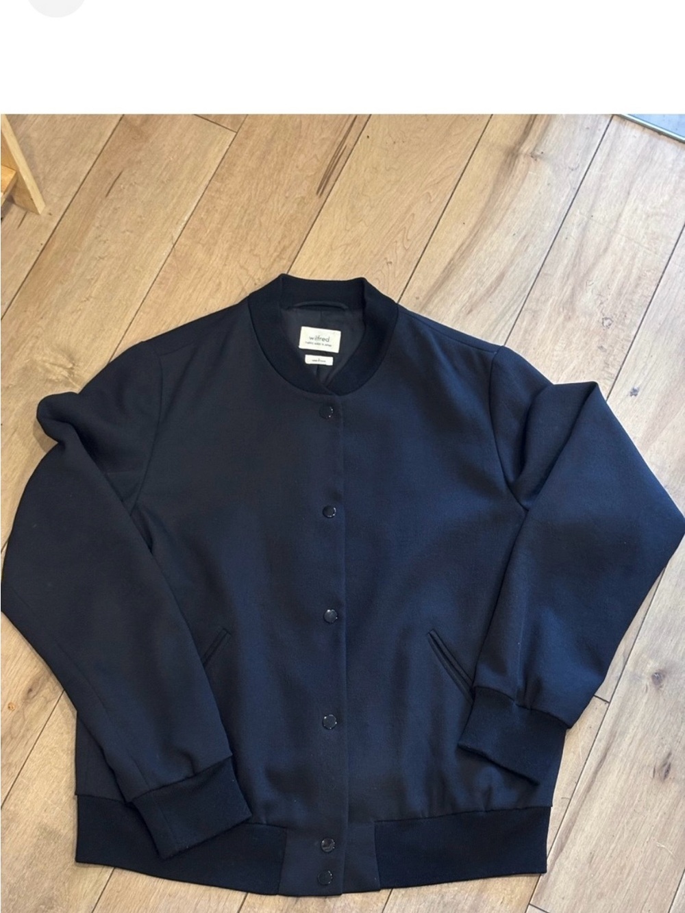 Wilfred Women's Navy Bomber Jacket